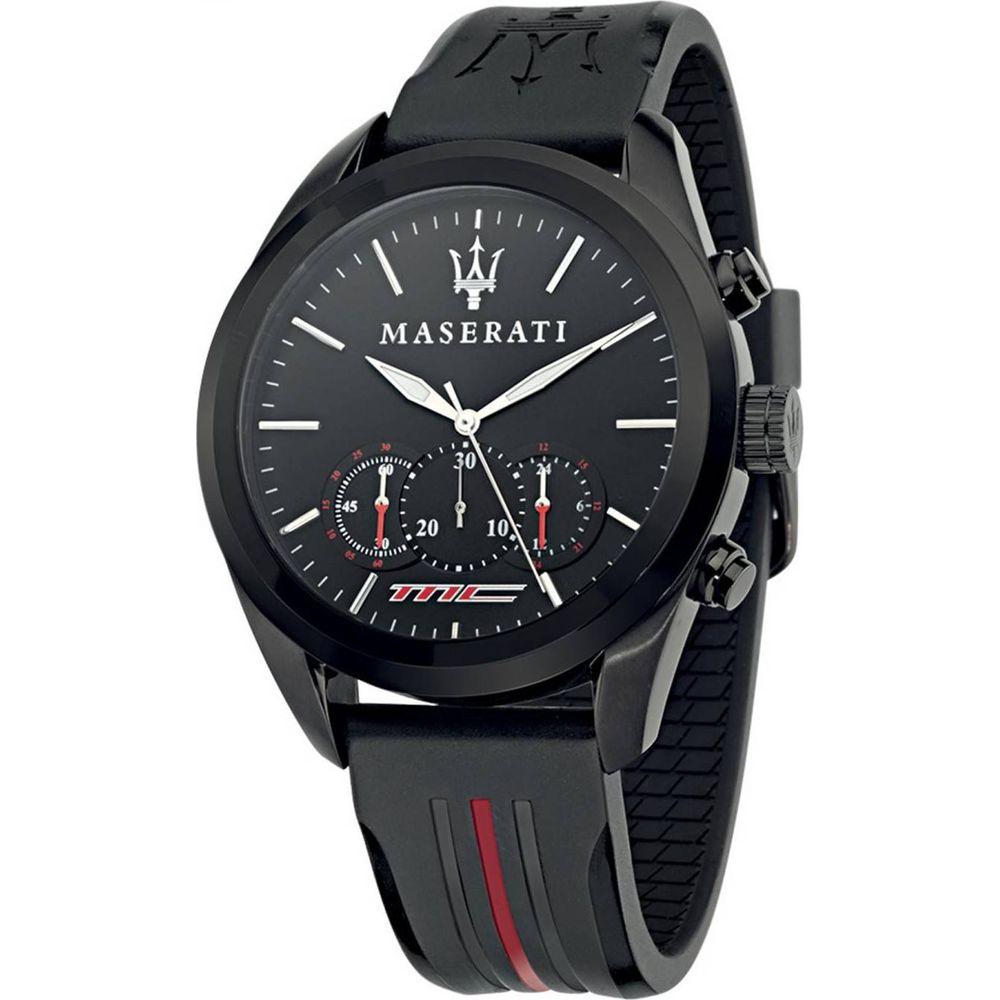 Maserati Traguardo Chronograph Quartz R8871612004 Men's Black PVD Stainless Steel Watch