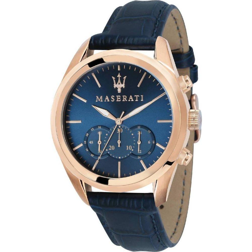 Maserati Traguardo Chronograph Quartz R8871612015 Men's Rose Gold Tone Watch