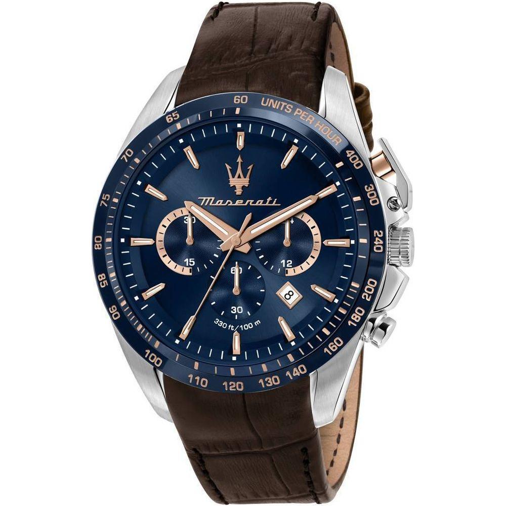 Maserati Traguardo Limited Edition Chronograph Blue Dial Quartz R8871612037 100M Men's Watch