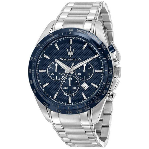 Load image into Gallery viewer, Maserati Traguardo Chronograph Stainless Steel Blue Dial Quartz R8873612043 100M Men&#39;s Watch
