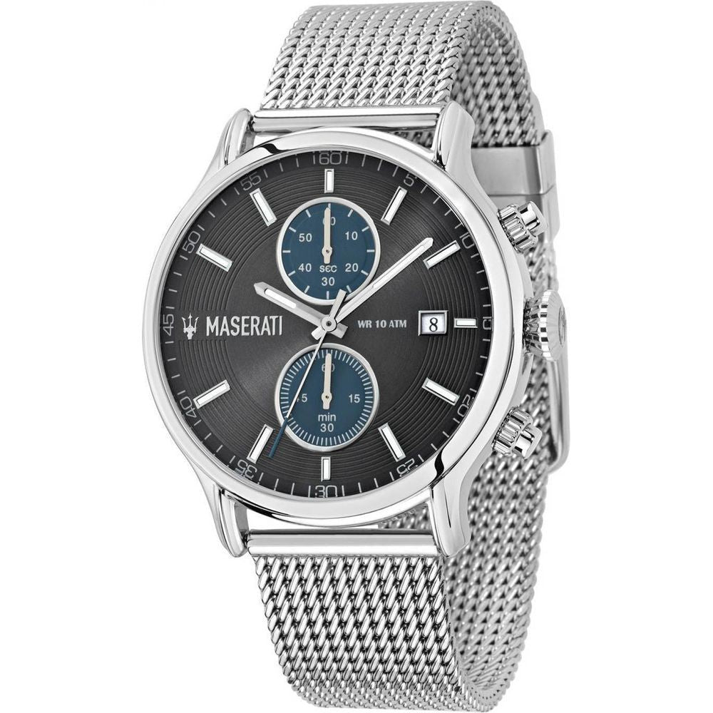 Maserati Epoca Chronograph Quartz R8873618003 Men's Black/Grey Stainless Steel Watch