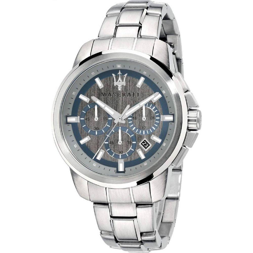 Maserati Successo Chronograph Quartz R8873621006 Men's Watch - Stainless Steel Grey/Silver