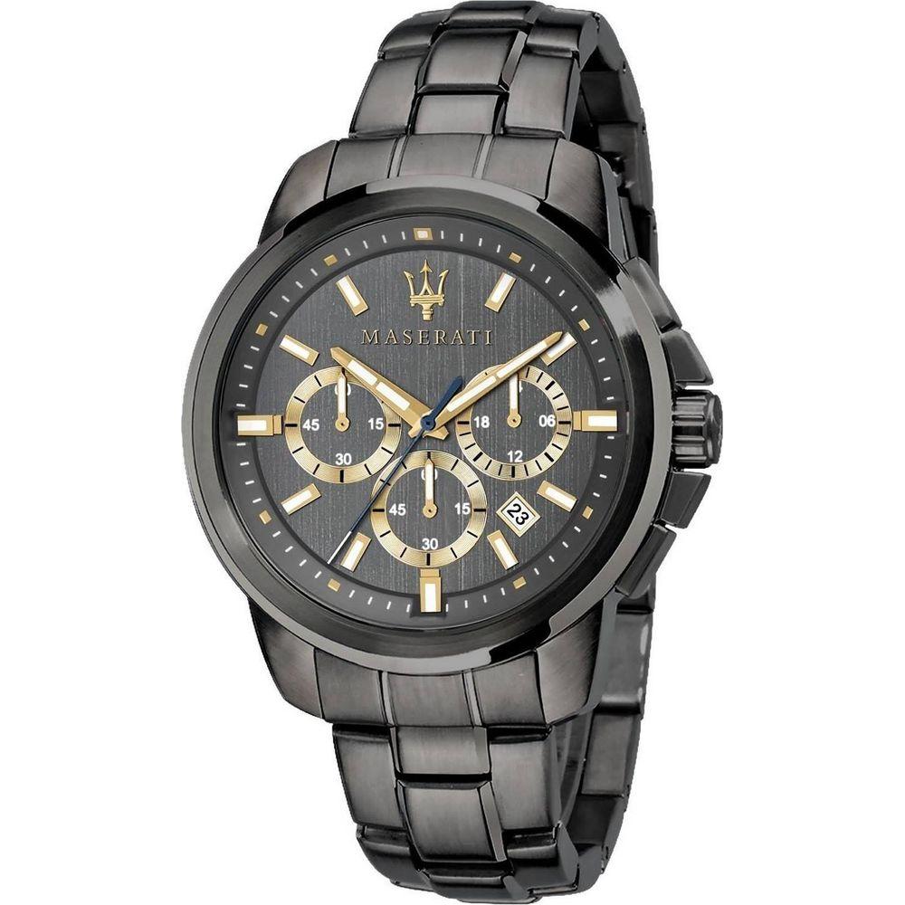 Maserati Successo Chronograph Quartz R8873621007 Men's Watch - Grey Stainless Steel Timepiece
