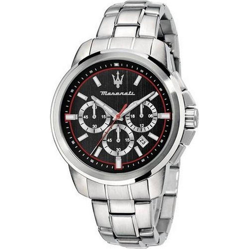 Load image into Gallery viewer, Maserati Successo R8873621009 Men&#39;s Chronograph Quartz Stainless Steel Watch - Black Dial
