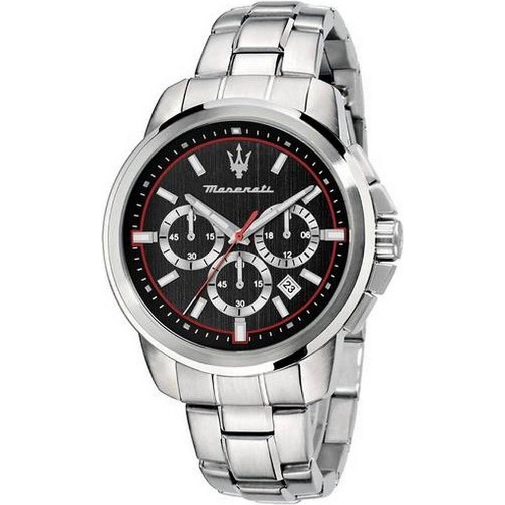 Maserati Successo R8873621009 Men's Chronograph Quartz Stainless Steel Watch - Black Dial
