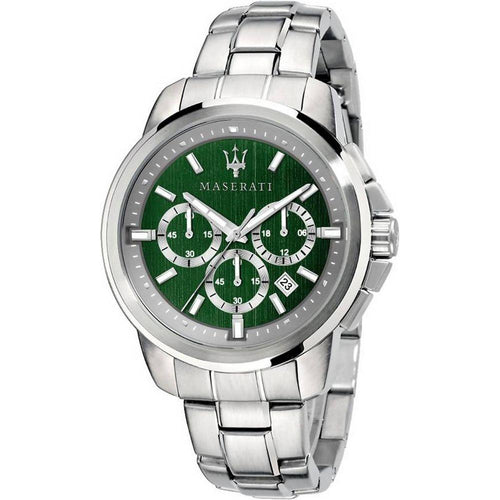 Load image into Gallery viewer, Successo Chronograph Green Dial Stainless Steel Quartz R8873621017 Men&#39;s Watch by Maserati
