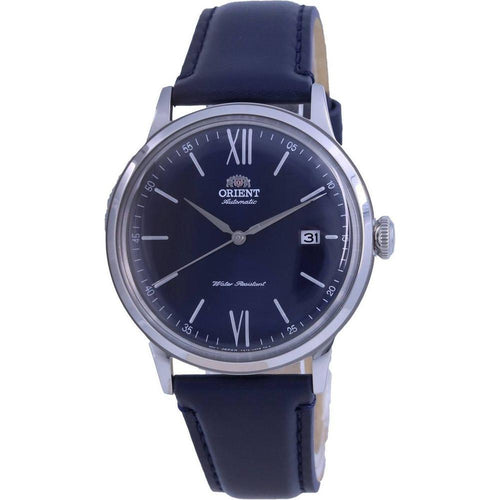 Load image into Gallery viewer, Orient Bambino RA-AC0021L10B Men&#39;s Blue Leather Strap Replacement
