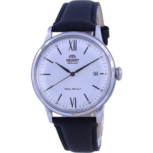 Load image into Gallery viewer, Orient Bambino Contemporary Classic Automatic RA-AC0022S10B Men&#39;s Watch - Stainless Steel/White Leather
