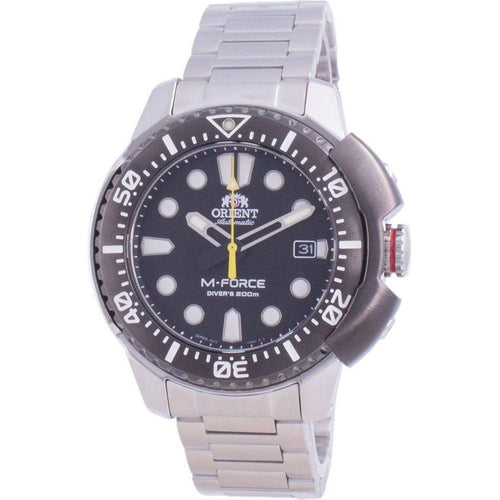 Load image into Gallery viewer, Orient M-Force AC0L 70th Anniversary Automatic Diver&#39;s Watch RA-AC0L01B00B - Men&#39;s, Stainless Steel, Black
