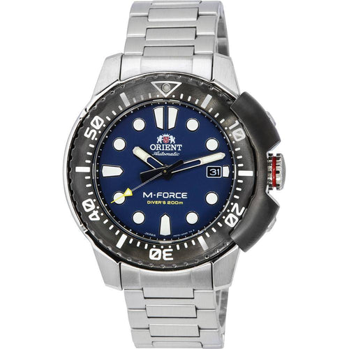 Load image into Gallery viewer, Orient M-Force AC0L Sports Stainless Steel Blue Dial Automatic Diver&#39;s RA-AC0L07L00B 200M Men&#39;s Watch

