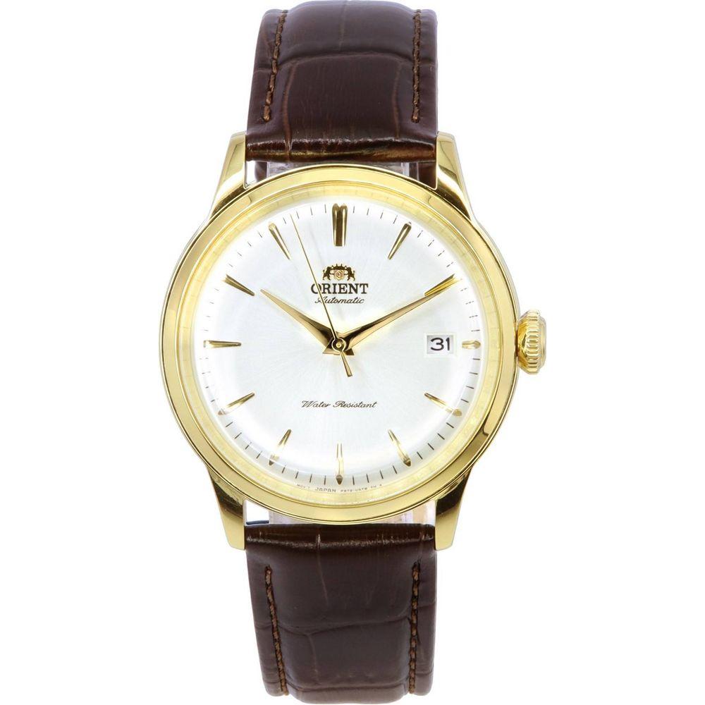 Orient Classic Bambino RA-AC0M01S10B Men's Automatic Watch - White Dial, Gold Tone Stainless Steel Case