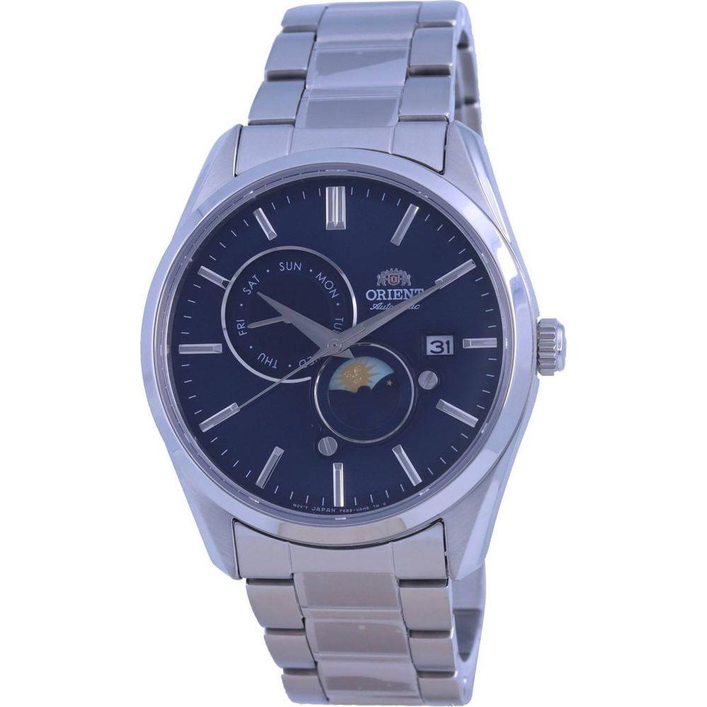 Orient Contemporary Sun & Moon Blue Dial Automatic Men's Watch - RA-AK0308L10B