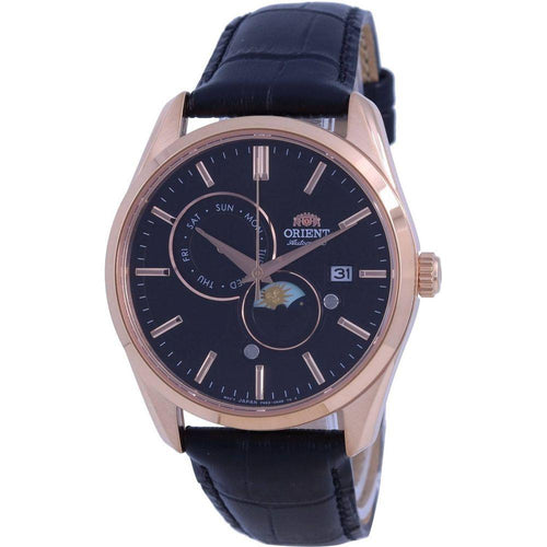 Load image into Gallery viewer, Orient Classic Sun &amp; Moon Gen Black Dial Automatic RA-AK0309B10B Men&#39;s Watch
