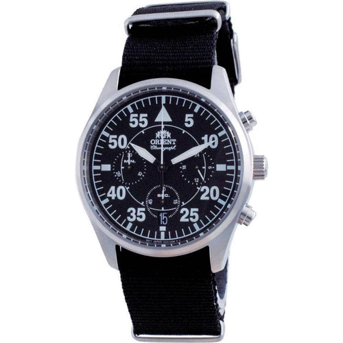 Load image into Gallery viewer, Orient Sports Flight Style Chronograph Black Dial Quartz RA-KV0502B10B Men&#39;s Watch
