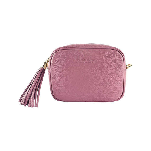 Load image into Gallery viewer, RB1007AZ | Tracollina  Donna in Vera Pelle Made in Italy.Tracolla removibile. Attacchi con moschettoni in metallo Oro Lucido - Colore Rosa Antico - Dimensioni: cm 20 x 15 x 7-1
