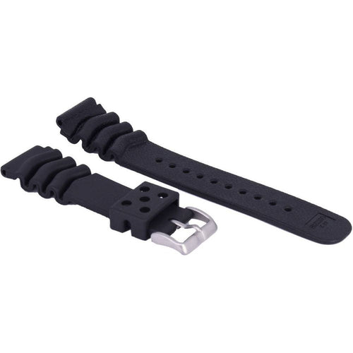 Load image into Gallery viewer, Seiko Men&#39;s Black Rubber Watch Strap 22mm - The Ultimate Replacement Band for a Stylish and Comfortable Wrist Experience
