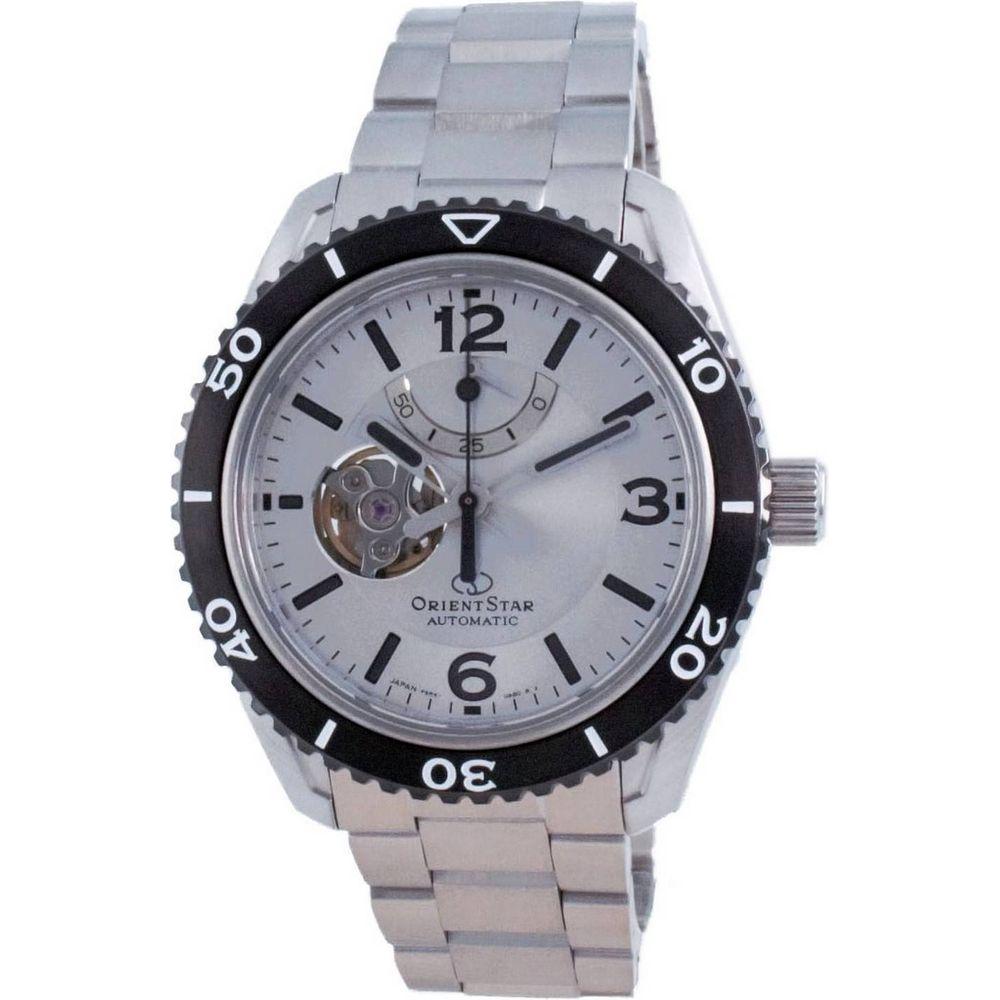 Orient Star Open Heart Automatic Diver's Watch RE-AT0107S00B 200M Men's Stainless Steel White Dial