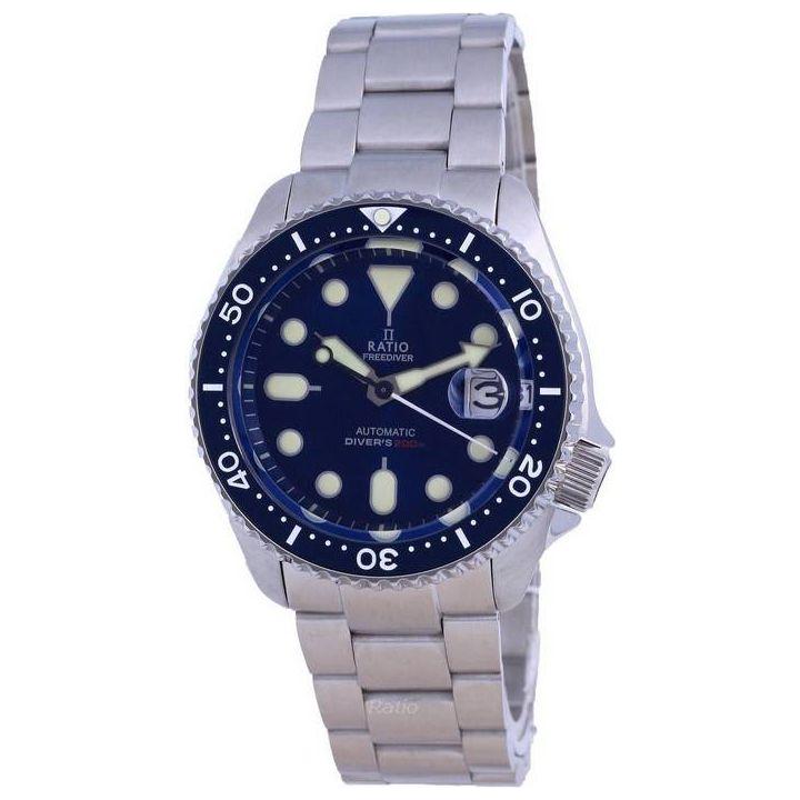 Ratio FreeDiver RTB202 Blue Dial Stainless Steel Automatic Men's Watch