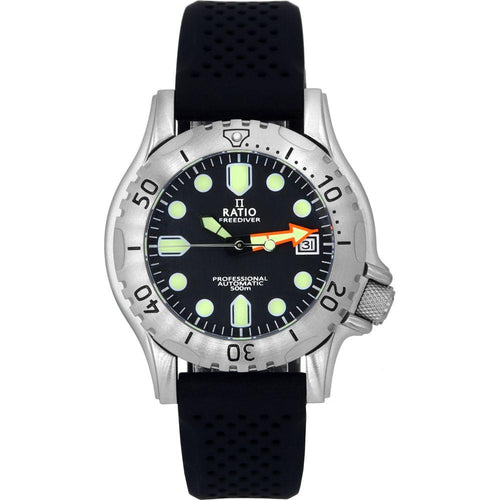 Load image into Gallery viewer, Ratio FreeDiver Professional Sapphire Black Dial Automatic RTF015 500M Men&#39;s Watch
