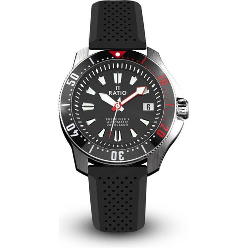 Load image into Gallery viewer, Ratio Freediver X Marine Black Ceramic Inlay Automatic Diver RTX001 200M Men&#39;s Watch
