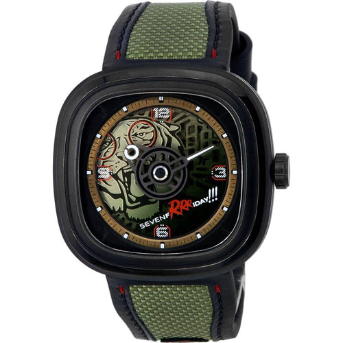 Load image into Gallery viewer, Sevenfriday T-Series Green Tiger Skeleton Dial Automatic Men&#39;s Watch T3/04 SF-T3-04
