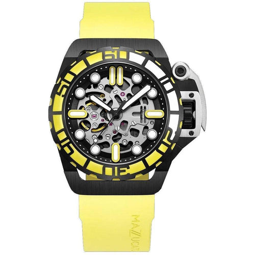 Load image into Gallery viewer, Mazzucato RIM Sub Yellow and Black Skeleton Dial Automatic Dive Watch SK4-YL 100M Men&#39;s
