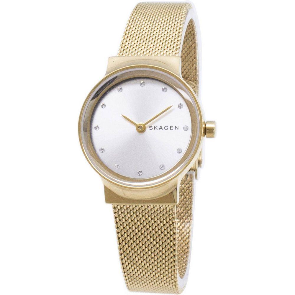 Skagen Freja SKW2717 Women's Gold Tone Stainless Steel Mesh Bracelet Analog Quartz Watch