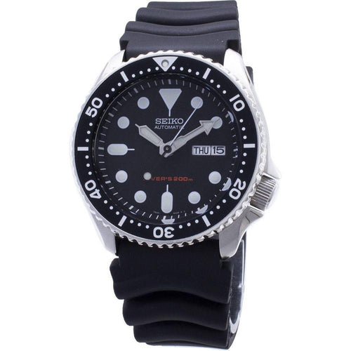 Load image into Gallery viewer, Seiko Men&#39;s SKX007K1 Automatic Diver Rubber Band Black Dial Watch
