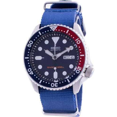 Load image into Gallery viewer, Seiko Men&#39;s Automatic Diver&#39;s Deep Blue SKX009K1-var-NATO8 200M Stainless Steel Watch in Blue
