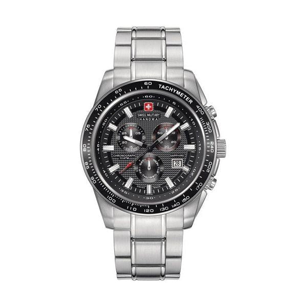 Swiss Military Hanowa Men's SM06-5225.04.007 Black Dial Stainless Steel Watch