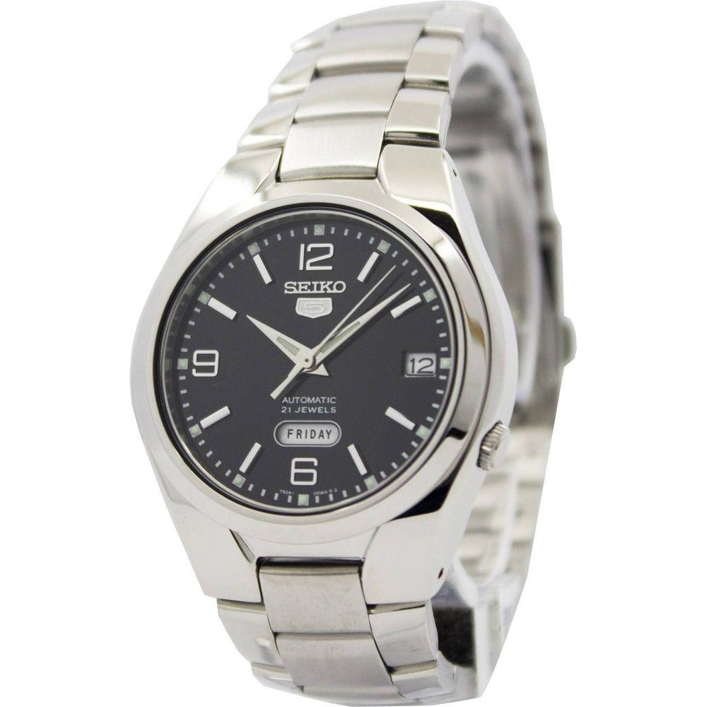 Seiko 5 Automatic SNK623 SNK623K1 SNK623K Men's Watch - Stainless Steel, Black Dial