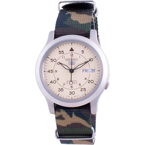 Load image into Gallery viewer, Seiko 5 Military SNK803K2 Beige Nylon Strap Replacement for Men&#39;s Watches
