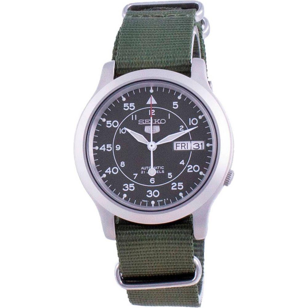 Seiko 5 Military SNK805K2 Automatic Nylon Strap Replacement - Green, Men's Watch Band