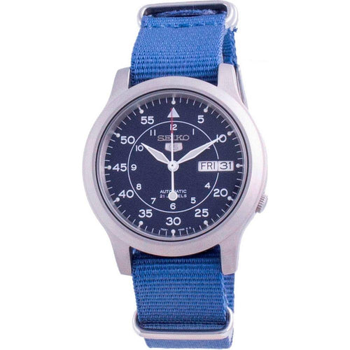 Load image into Gallery viewer, Seiko 5 Military SNK807K2 Automatic Nylon Strap Replacement - Blue Dial (Men&#39;s)
