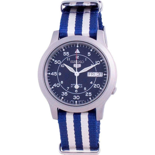 Load image into Gallery viewer, Seiko 5 Military SNK807K2 Automatic Nylon Strap Men&#39;s Watch - Blue Dial
