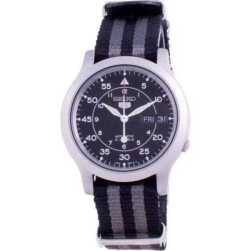 Load image into Gallery viewer, Seiko 5 Military SNK809K2 Automatic Nylon Strap Men&#39;s Watch - Black
