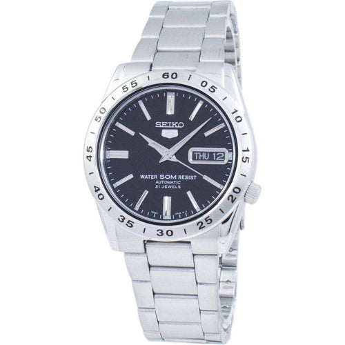 Load image into Gallery viewer, Seiko 5 Automatic SNKE01K1 Men&#39;s Watch - Stainless Steel, Black Dial
