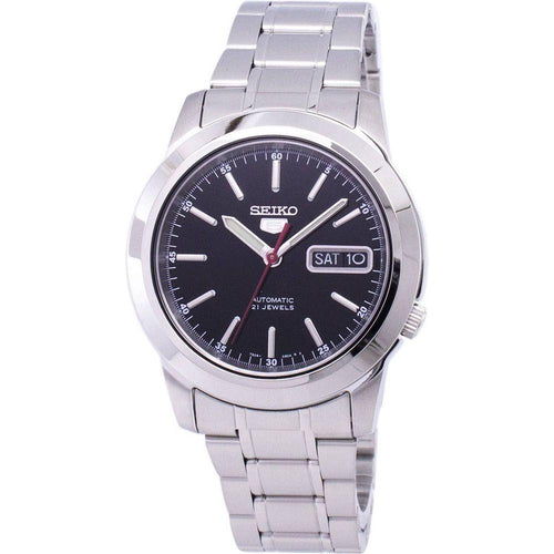Load image into Gallery viewer, Seiko 5 Automatic SNKE53 SNKE53K1 SNKE53K Men&#39;s Stainless Steel Black Dial Watch
