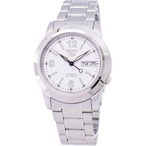 Load image into Gallery viewer, Seiko 5 Sports Automatic SNKE57K1 Men&#39;s Stainless Steel White Dial Watch
