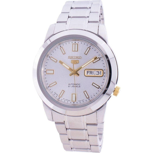 Load image into Gallery viewer, Seiko Series 5 SNKK09J1 Automatic Japan Made Men&#39;s Watch - Stainless Steel Silver Dial
