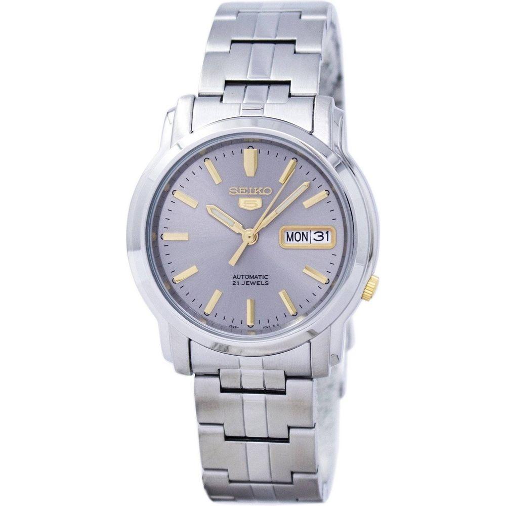 Seiko 5 Sports Automatic SNKK67 SNKK67K1 SNKK67K Men's Grey Stainless Steel Watch