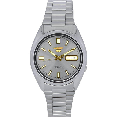 Load image into Gallery viewer, Seiko 5 Stainless Steel Grey Dial Automatic Men&#39;s Watch SNXS75 SNXS75J5 SNXS75J
