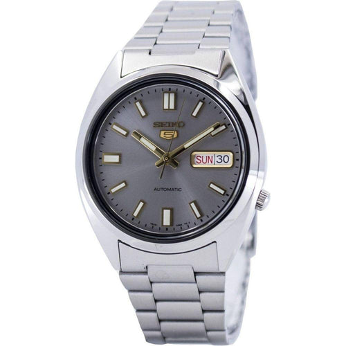Load image into Gallery viewer, Seiko 5 Automatic SNXS75 SNXS75K1 SNXS75K Men&#39;s Stainless Steel Grey Dial Watch
