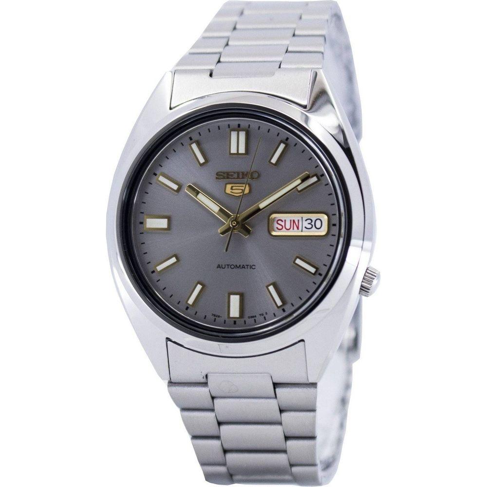 Seiko 5 Automatic SNXS75 SNXS75K1 SNXS75K Men's Stainless Steel Grey Dial Watch