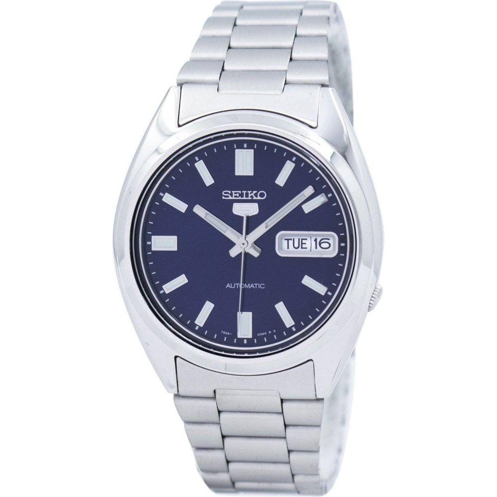 Seiko 5 Automatic SNXS77 SNXS77K1 SNXS77K Men's Blue Stainless Steel Watch