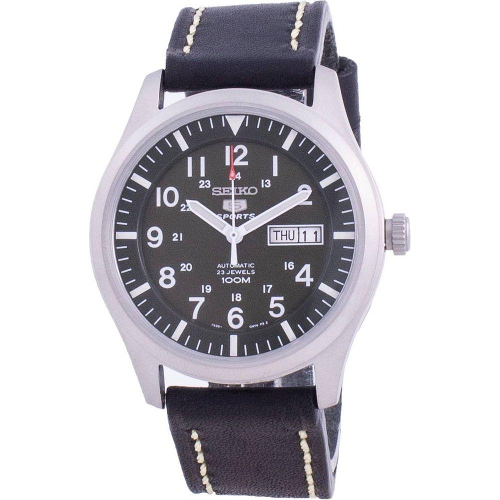 Seiko 5 Sports Military Automatic SNZG09K1 Green Dial Men's Watch