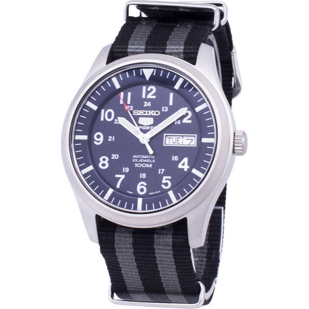 The Stylish Stainless Steel Watch Strap Replacement - Grey Black Nato Strap for Men's Watches