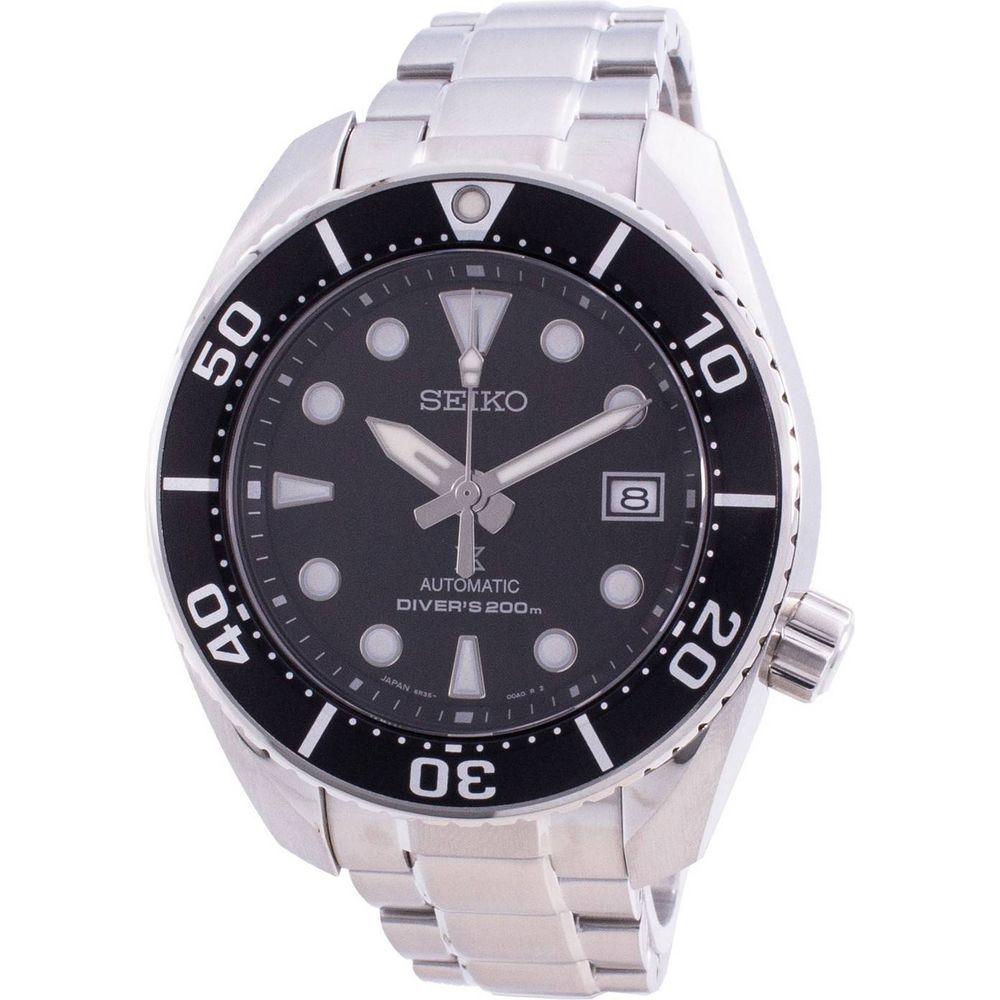 Seiko Prospex Sumo Automatic Diver's SPB101 SPB101J1 SPB101J 200M Men's Watch - Stainless Steel, Black Dial