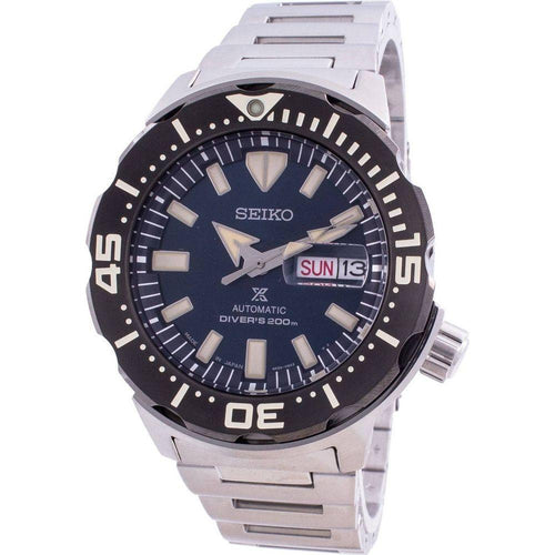 Load image into Gallery viewer, Seiko Prospex Monster SRPD25J1 Automatic Diver&#39;s Watch for Men - Blue Dial, Stainless Steel Bracelet
