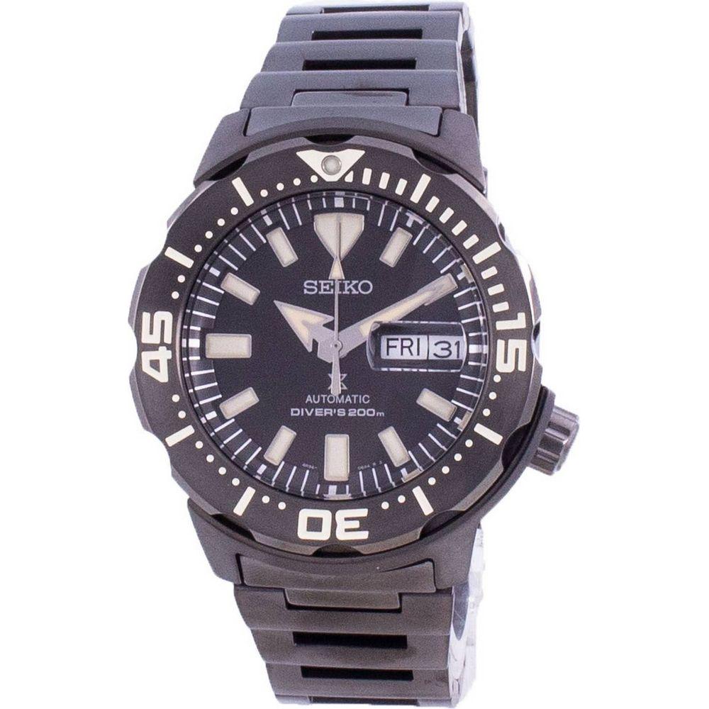 Seiko Prospex Monster SRPD29 Automatic Diver's Watch Men's Stainless Steel Black